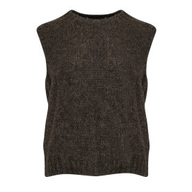 NOELLA - NATURE BROWN KALA VEST, WOOL