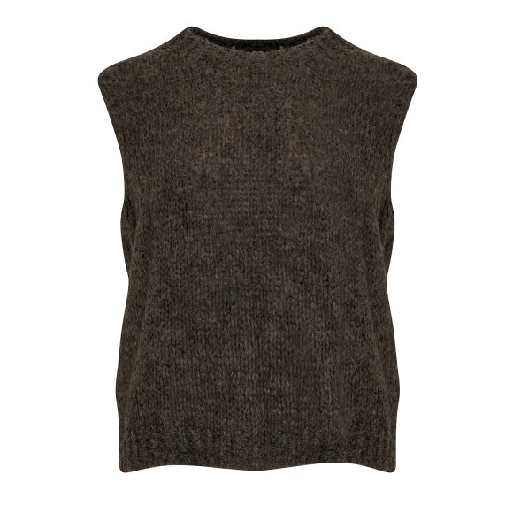 NOELLA - NATURE BROWN KALA VEST, WOOL