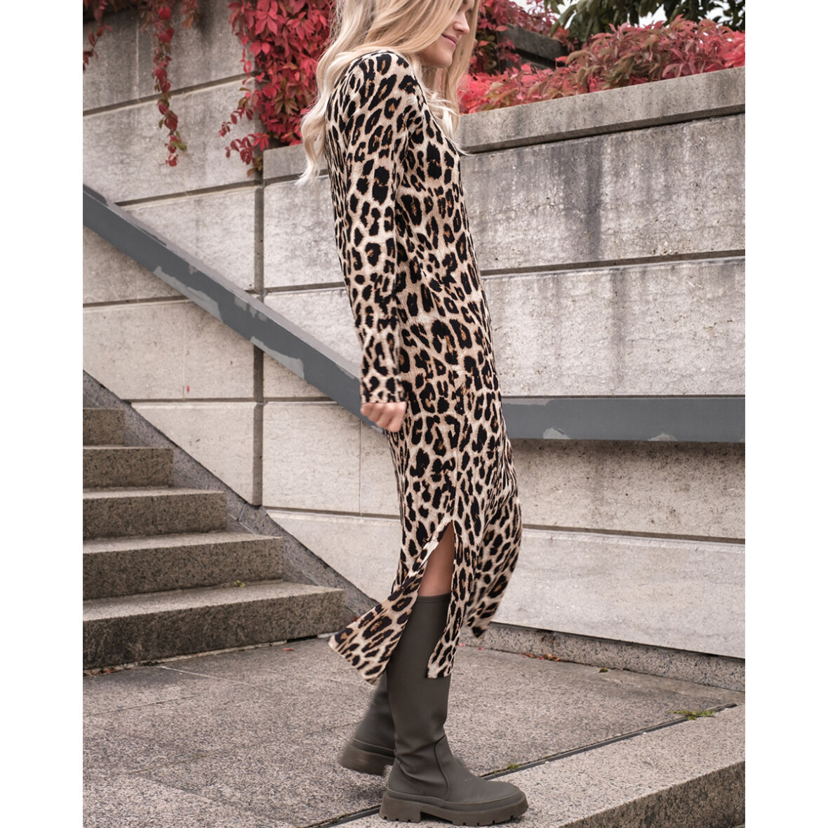 SCHELDE | GIV-GAVER.DK - KJOLER/TUNIKA - NEO NOIR - VOGUE LEO DRESS LEOPARD