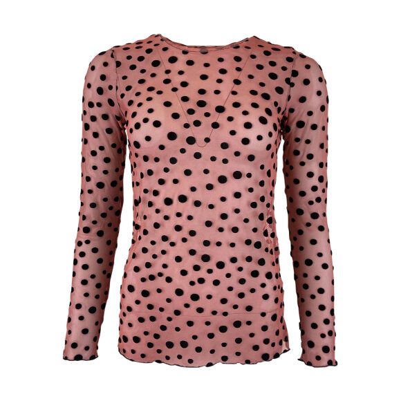 BLACK COLOUR - PEPE ROSE DAISIE DOT MESH BLOU