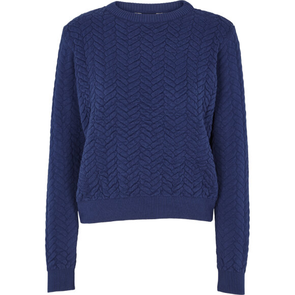 BASIC APPAREL - NAVY TILDE SWEATER