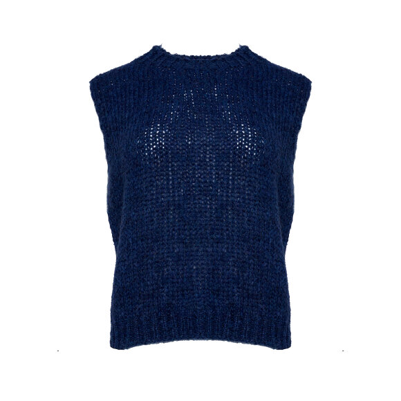 NOELLA - NAVY KALA VEST WOOL