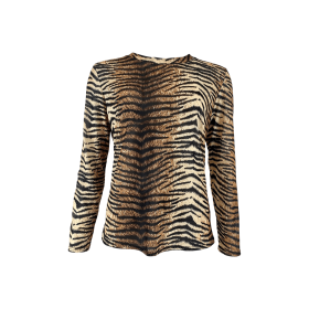 BLACK COLOUR - TIGER ANNIE MESH BLOUSE