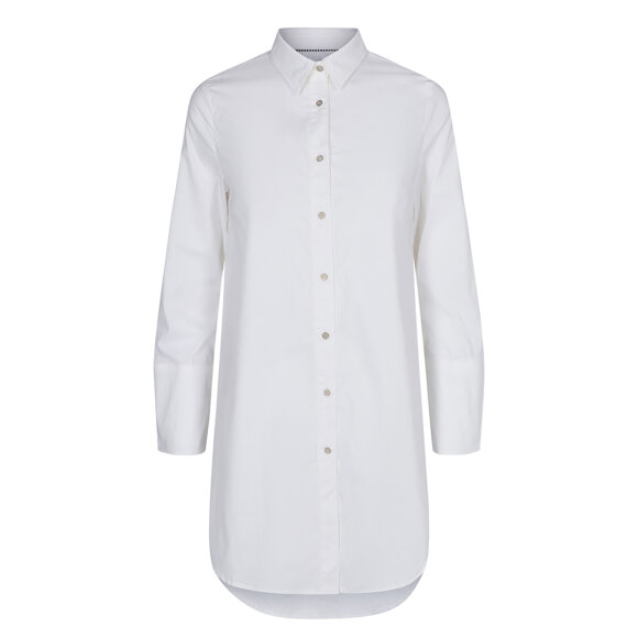 CO COUTURE - WHITE NOLEEN MIDI SHIRT