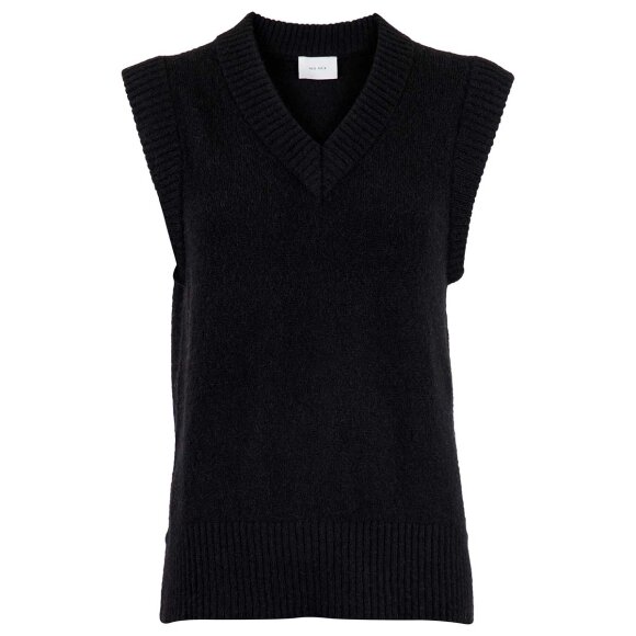 NEO NOIR - BLACK TREVI KNIT WAISTCOAT