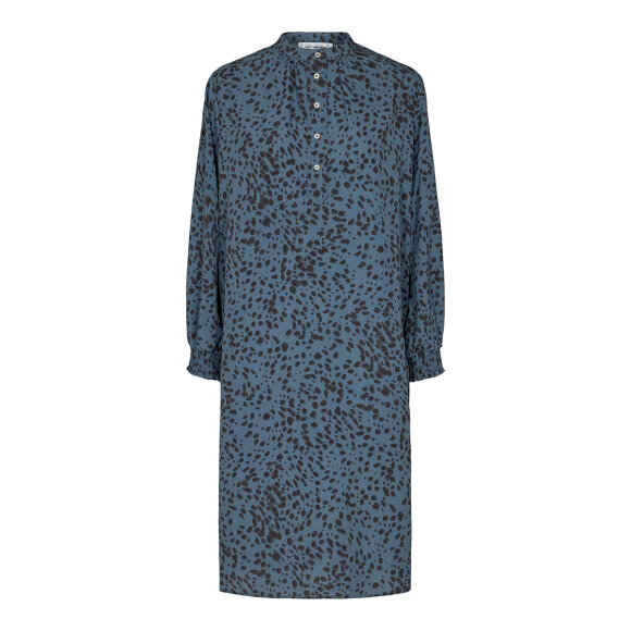 CO COUTURE - NEW BLUE SPOT SHIRT DRESS