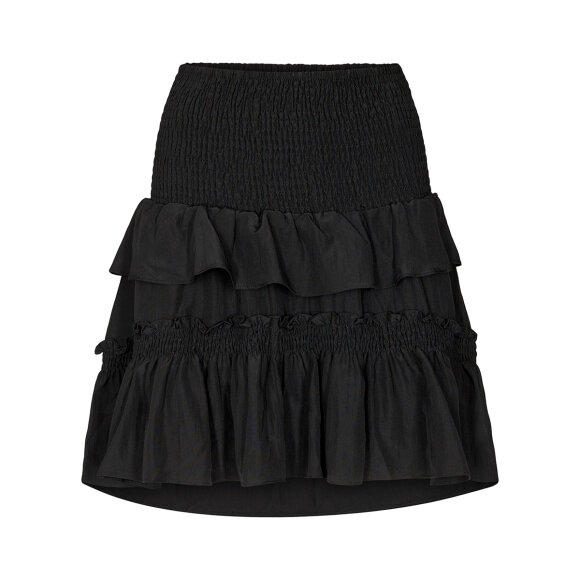 CO COUTURE - BLACK KEEVA SMOCK SKIRT
