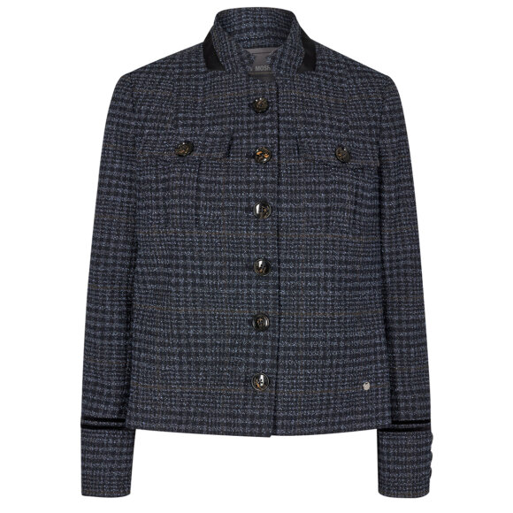 MOS MOSH - NAVY IRIS SELBY BOUCLE JACKET