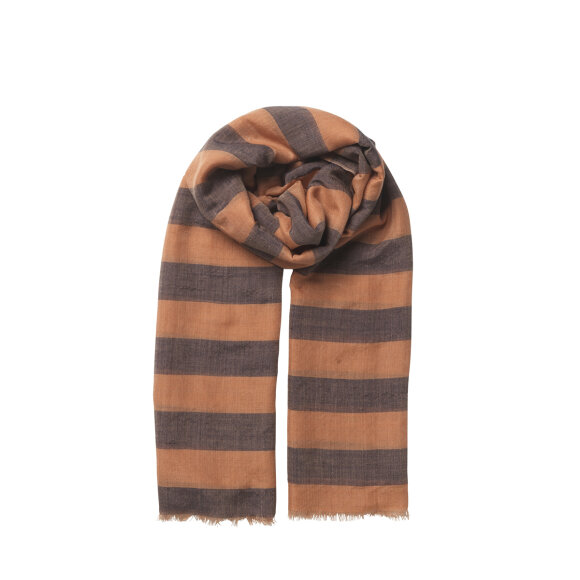 BECKSÖNDERGAARD - MUTED CLAY LINEY SIW SCARF