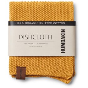 HUMDAKIN - YELLOW FALL KNITTED DISH CLOTH