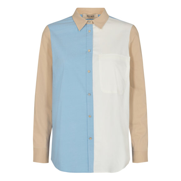 MOS MOSH - BEL AIR BLUE BELLA BLOCK SHIRT