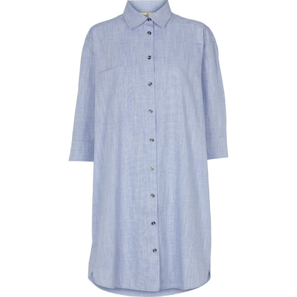 BASIC APPAREL - NAVY NORA SHIRT HARRIET