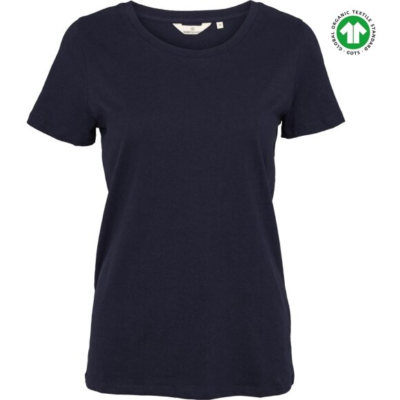 BASIC APPAREL - NAVY REBEKKA TEE