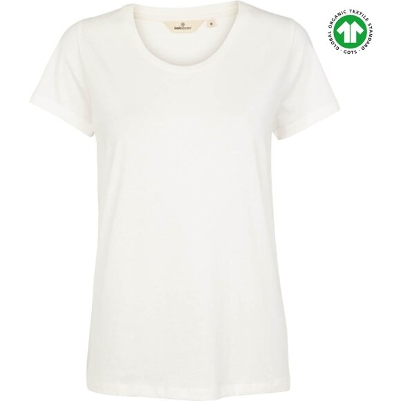 BASIC APPAREL - WHITE REBEKKA TEE