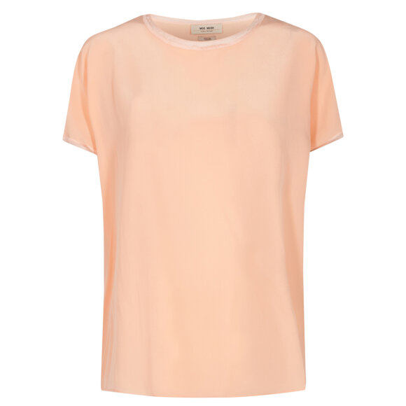 MOS MOSH - PEACH PARFAIT INGI SILK BLOUSE