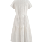 NOELLA - WHITE LIPE DRESS SHORT SLEEVE