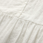 NOELLA - WHITE LIPE DRESS SHORT SLEEVE
