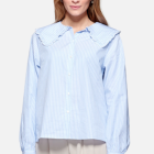 NOELLA - BLUE STRIPE ABBY SHIRT VISCOSE