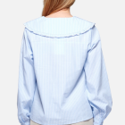 NOELLA - BLUE STRIPE ABBY SHIRT VISCOSE