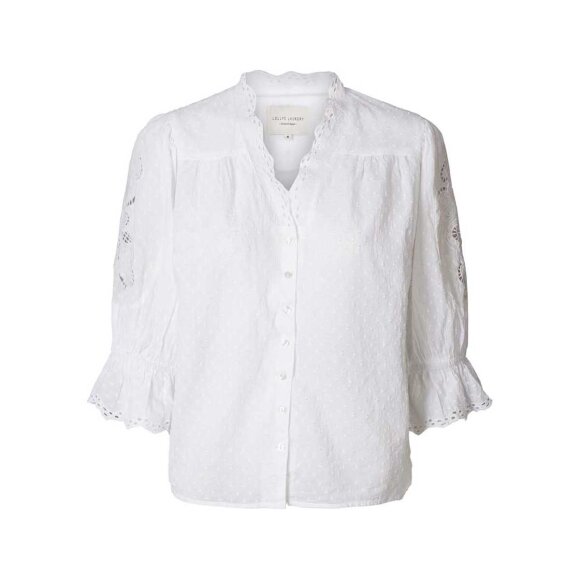 LOLLYS LAUNDRY - WHITE CHARLIE TOP