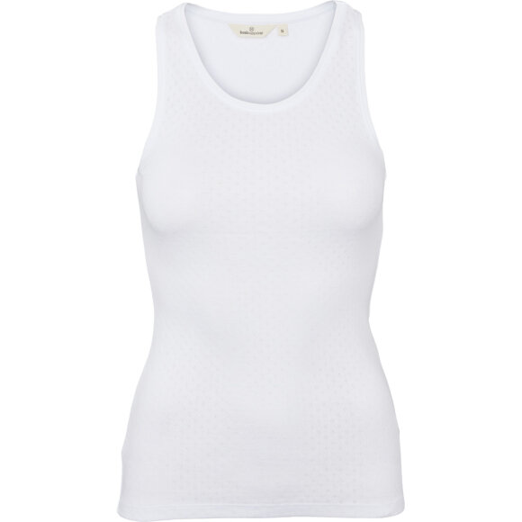 BASIC APPAREL - WHITE ARENSE TANK GOTS