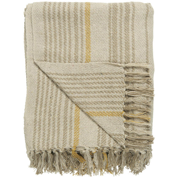 IB LAURSEN - PLAID BEIGE & MUSTARD STRIB