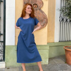 BLACK COLOUR - DK JEANS PIPPI LONG DRESS