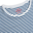 MADS NØRGAARD - WHITE/PRINC BLUE STRIPE TEASY