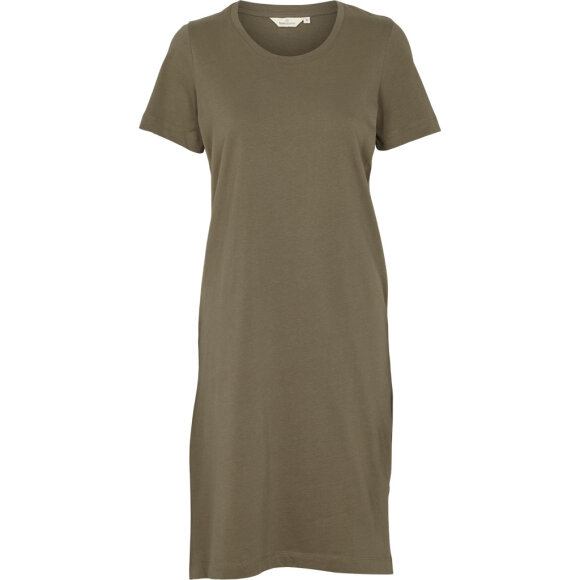 BASIC APPAREL - ARMY REBEKKA SHORT DRESS GOTS