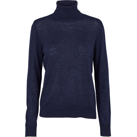 BASIC APPAREL - DARK NAVY VERA ROLL NECK