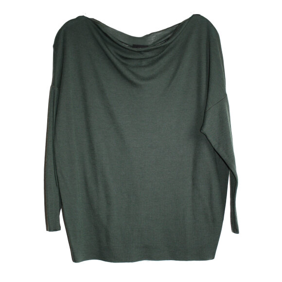 LISELOTTE HORNSTRUP - BOTTLE GREEN MID SHIRT