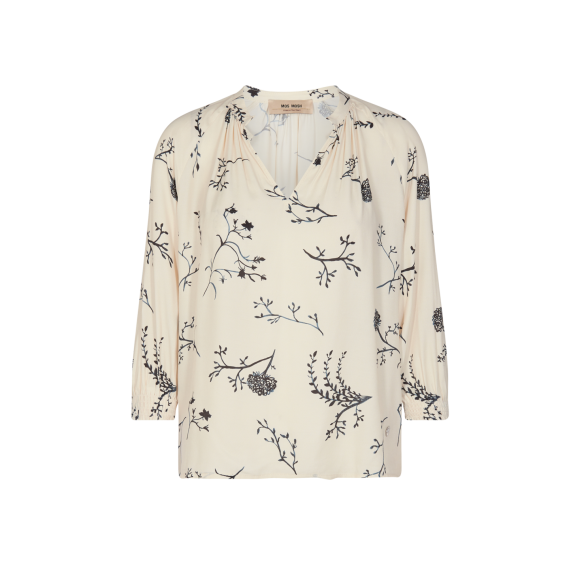 MOS MOSH - ECRU EVELYN FLORET BLOUSE