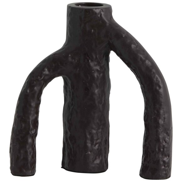 NORDAL - BURGUNDY MAHE CANDLE HOLDER S