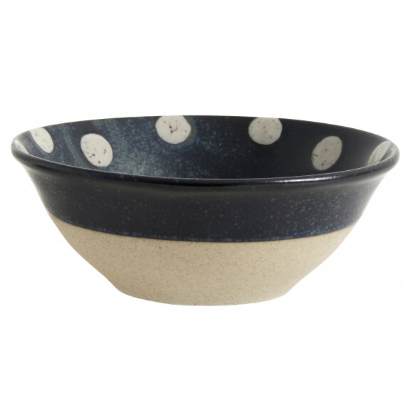 NORDAL - GRAINY DOT BOWL DARK BLUE/SAND