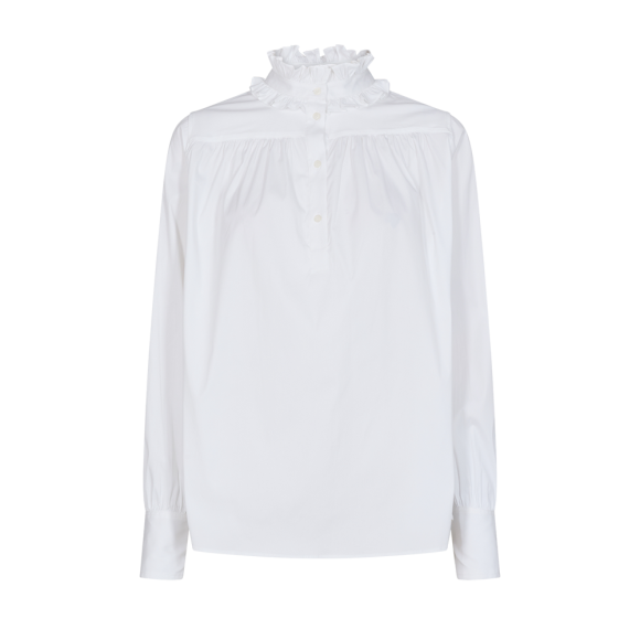 MOS MOSH - WHITE HATTIE LS BLOUSE