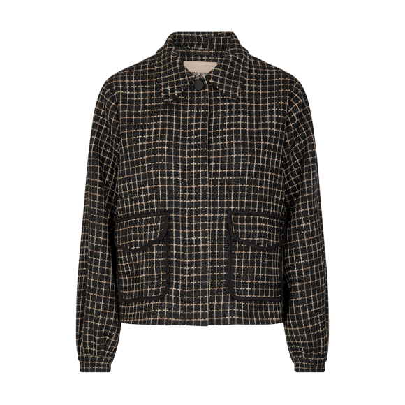 MOS MOSH - BLACK SAIGE SHINY CHECK JACKET