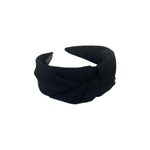 BLACK COLOUR - BLACK ANTONETTE SOLID HEADBAND