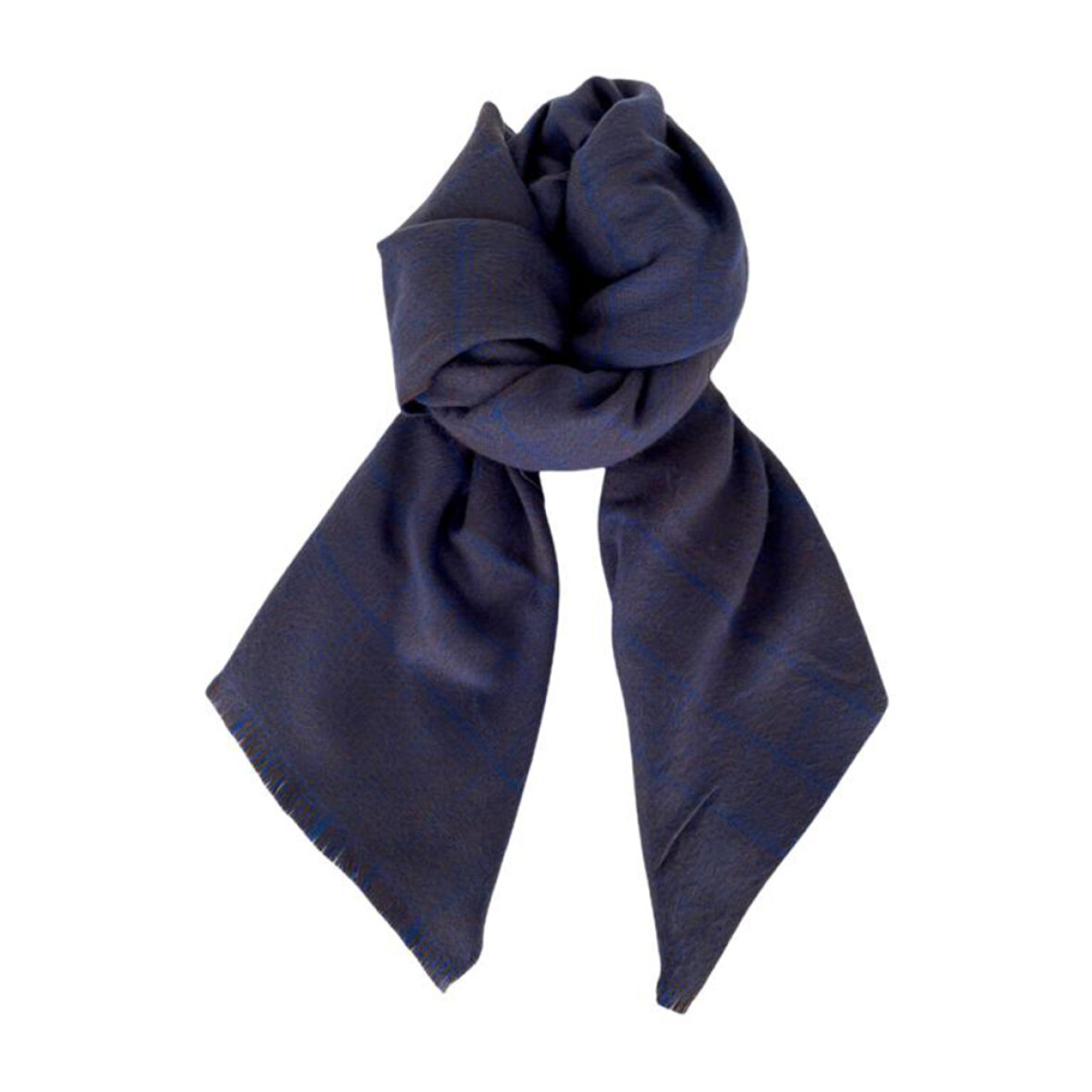 konsonant gear fange SCHELDE | GIV-GAVER.DK - TØRKLÆDER - BLACK COLOUR - BLUE HOUSTON CHECK SCARF