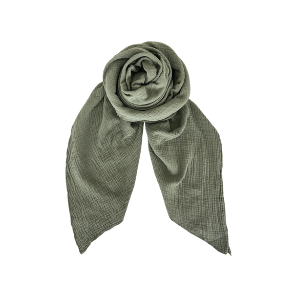 BLACK COLOUR - ARMY DUNE DOUBLE LAYER SCARF