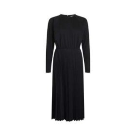 MADS NØRGAARD - BLACK PLISSE JERSEY DORA DRESS