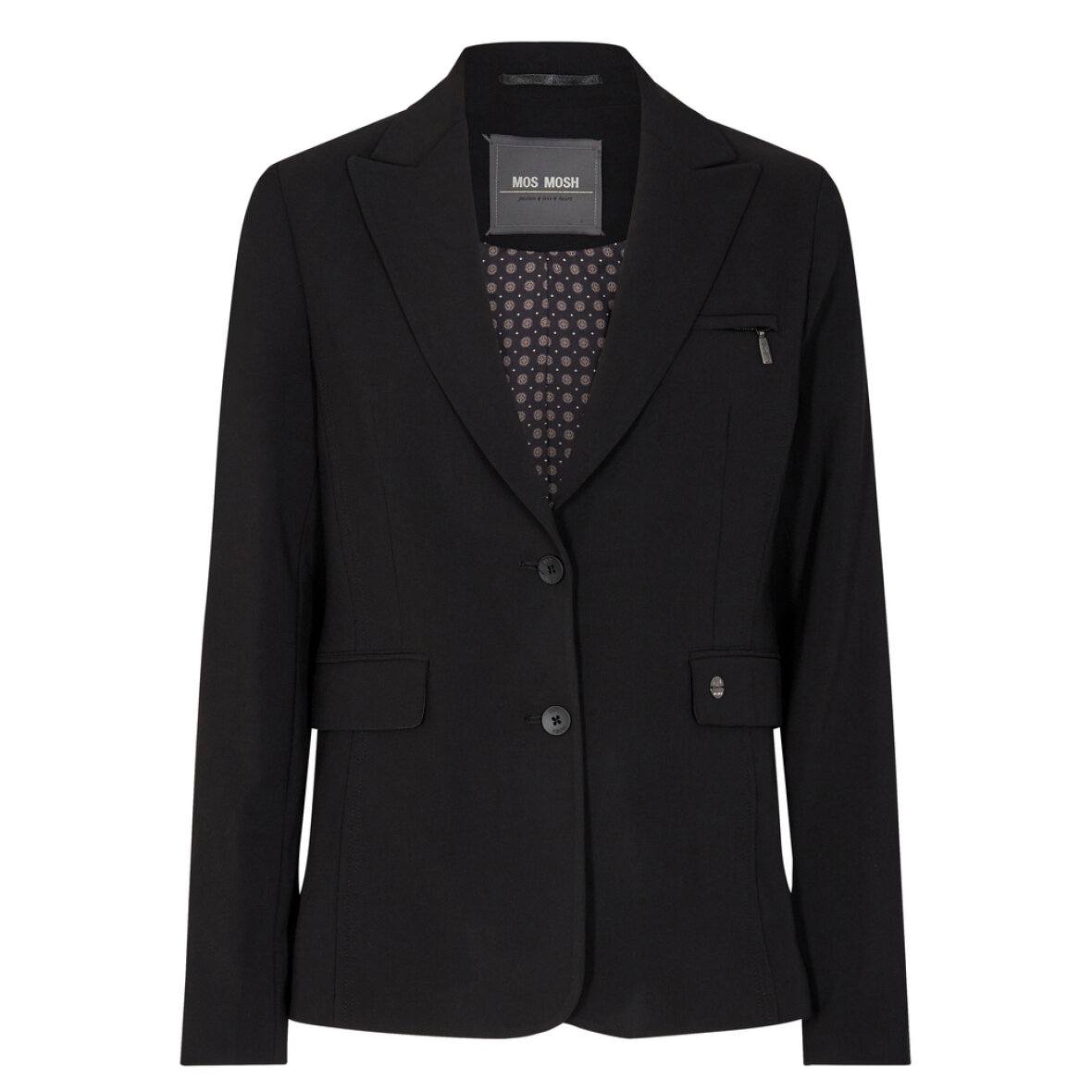 | GIV-GAVER.DK - BLAZER/SKINDJAKKER - MOS MOSH - BLACK BLAZER