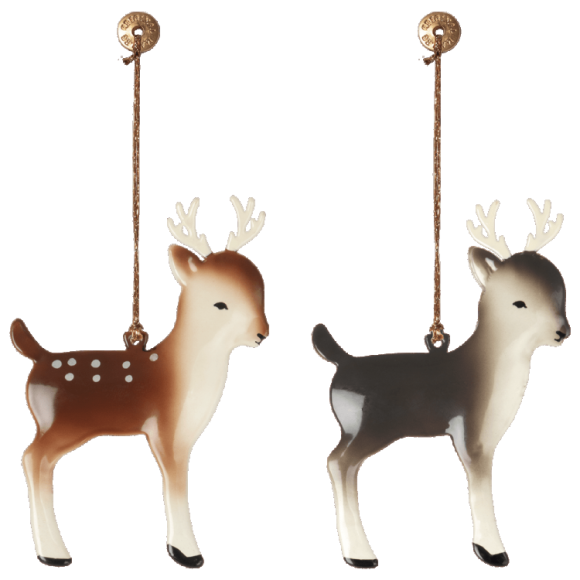 MAILEG - METAL ORNAMENT BAMBI 2ASS