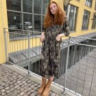 BLACK COLOUR - CAMOUFLAGE KENNA DRESS