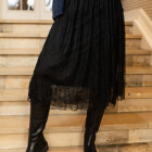 BLACK COLOUR - BLACK SAGA SKIRT