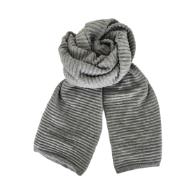 BLACK COLOUR - GREY MEGYN KNIR SCARF