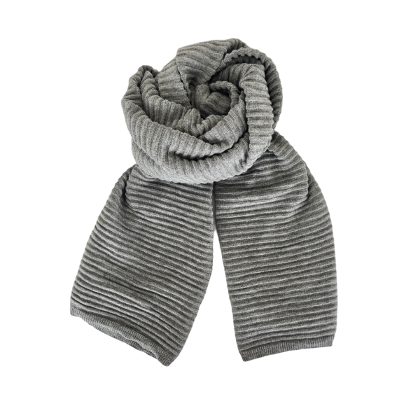 BLACK COLOUR - GREY MEGYN KNIR SCARF