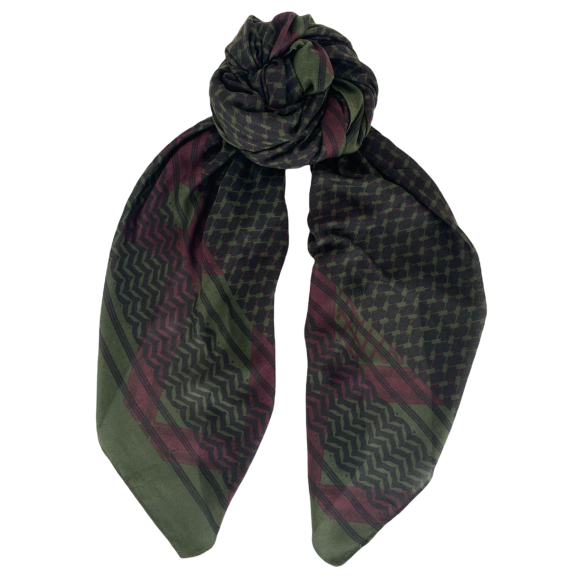 BLACK COLOUR - ARMY JADA PARTISAN SCARF