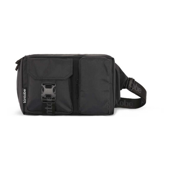 KINTOBE - JET BLACK LUCA BUMBAG