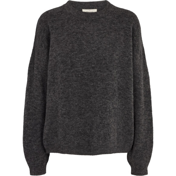 BASIC APPAREL - DARK GREY MEL CLAUDINE SWEATER