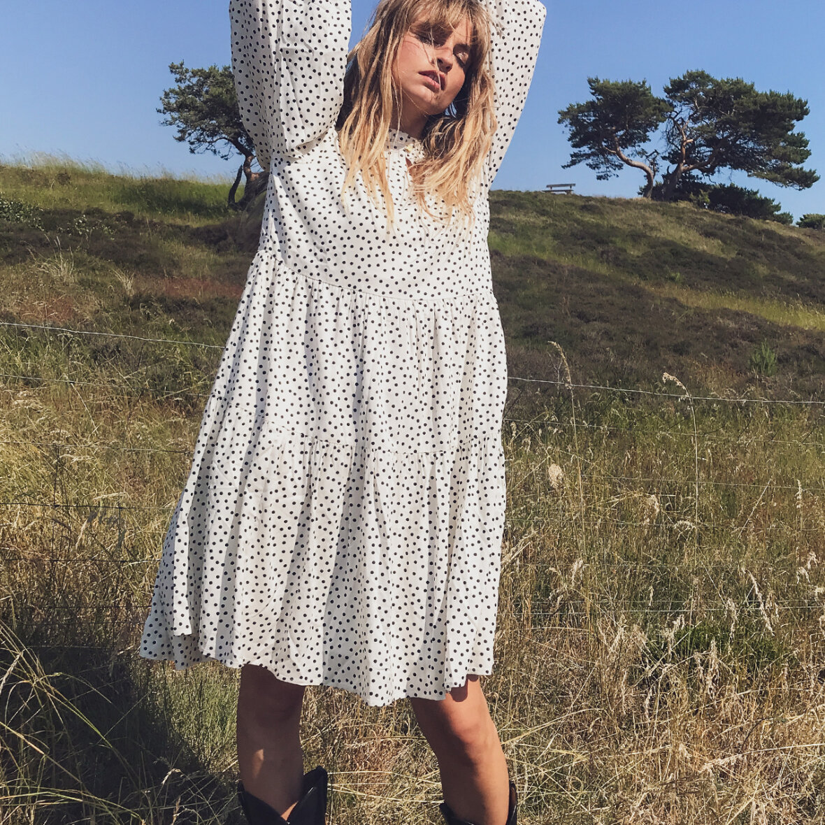 Forkæle skepsis strand SCHELDE | GIV-GAVER.DK - KJOLER/TUNIKA - LOLLYS LAUNDRY - DOT PRINT EVA  DRESS